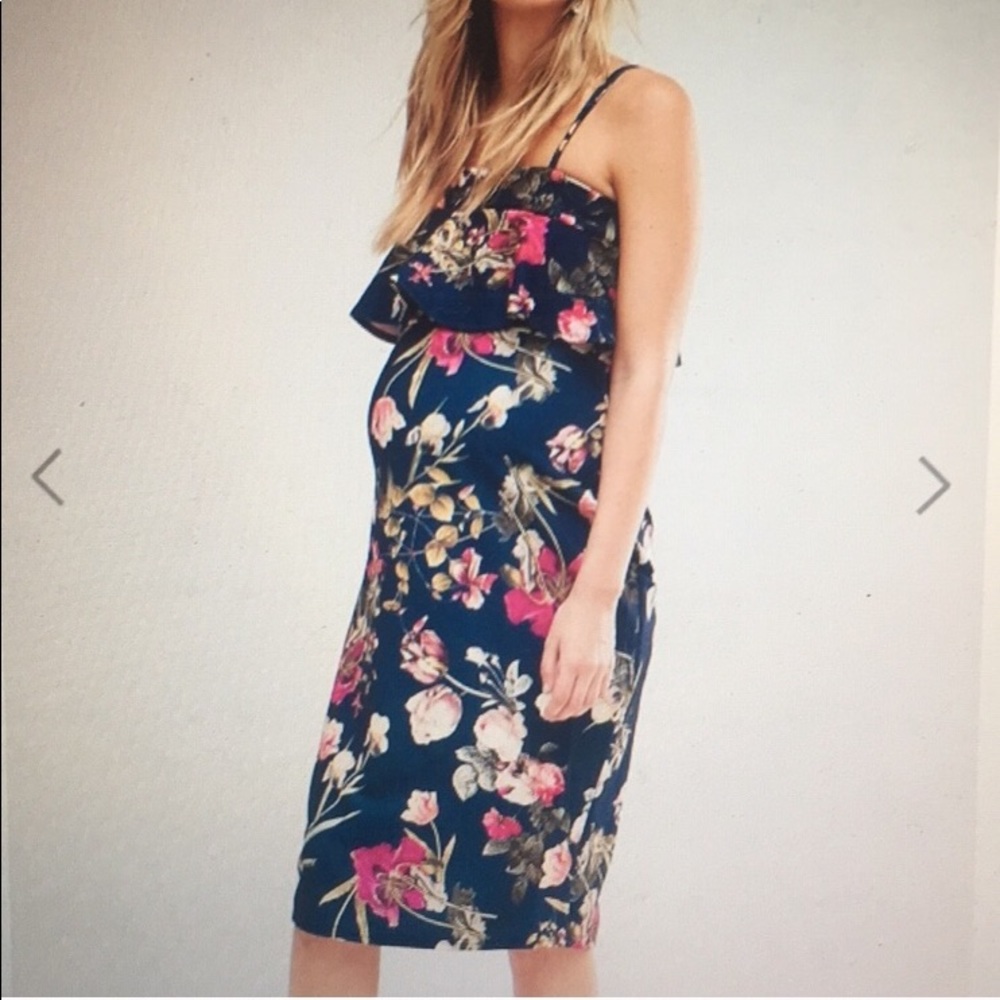ASOS floral maternity dress